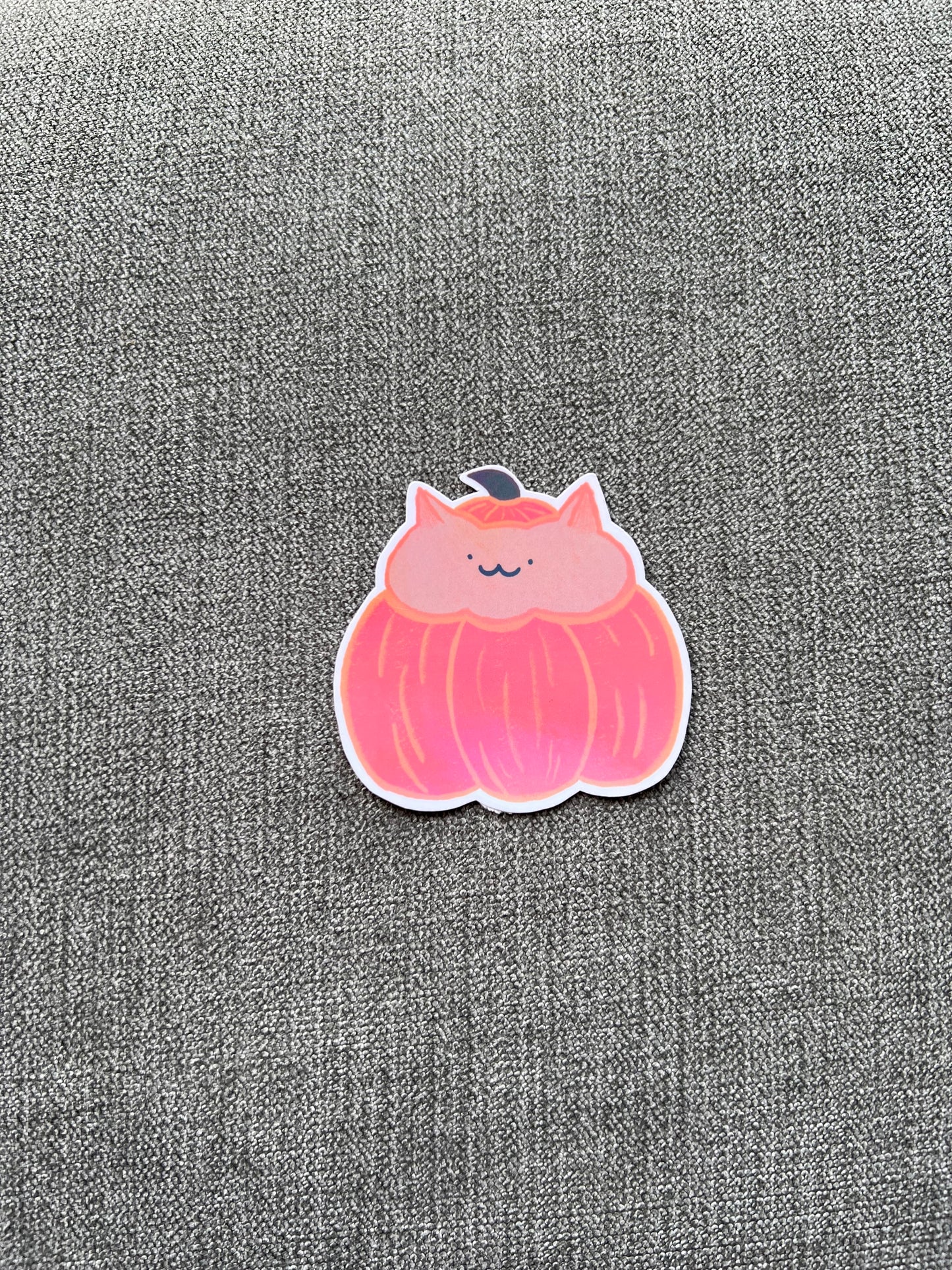 Pumpkin cat sticker