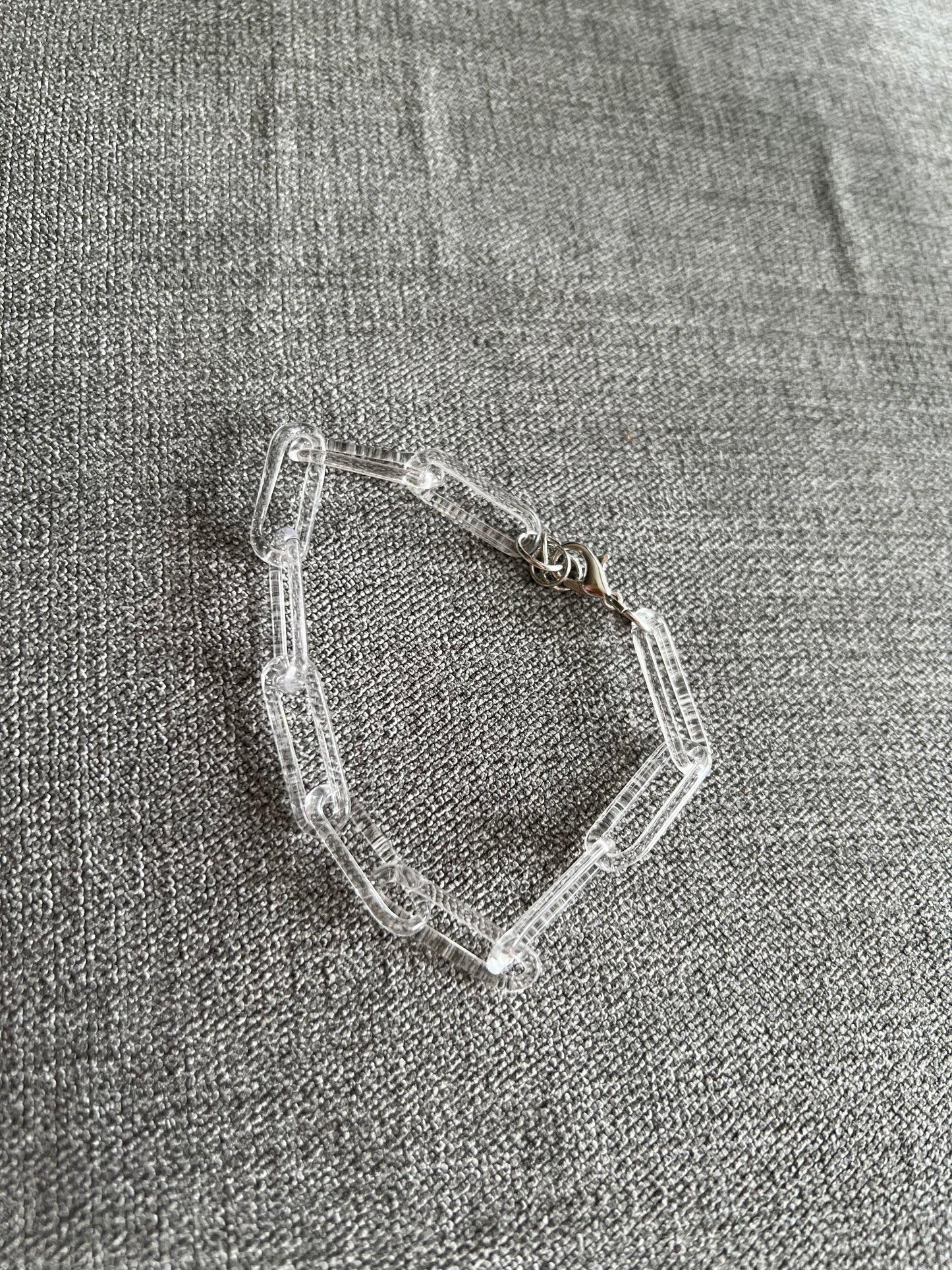 Glass Chain Bracelet