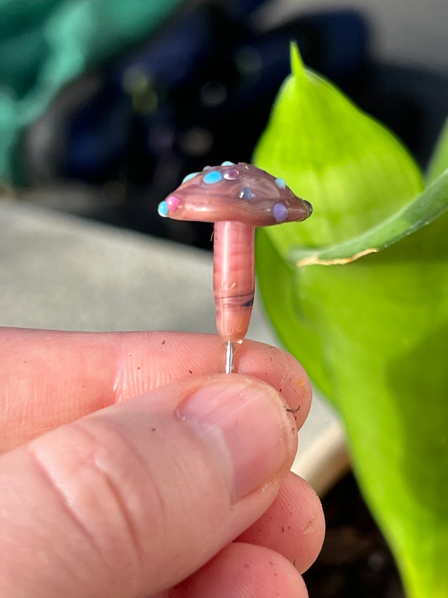 Mushroom short plant stake