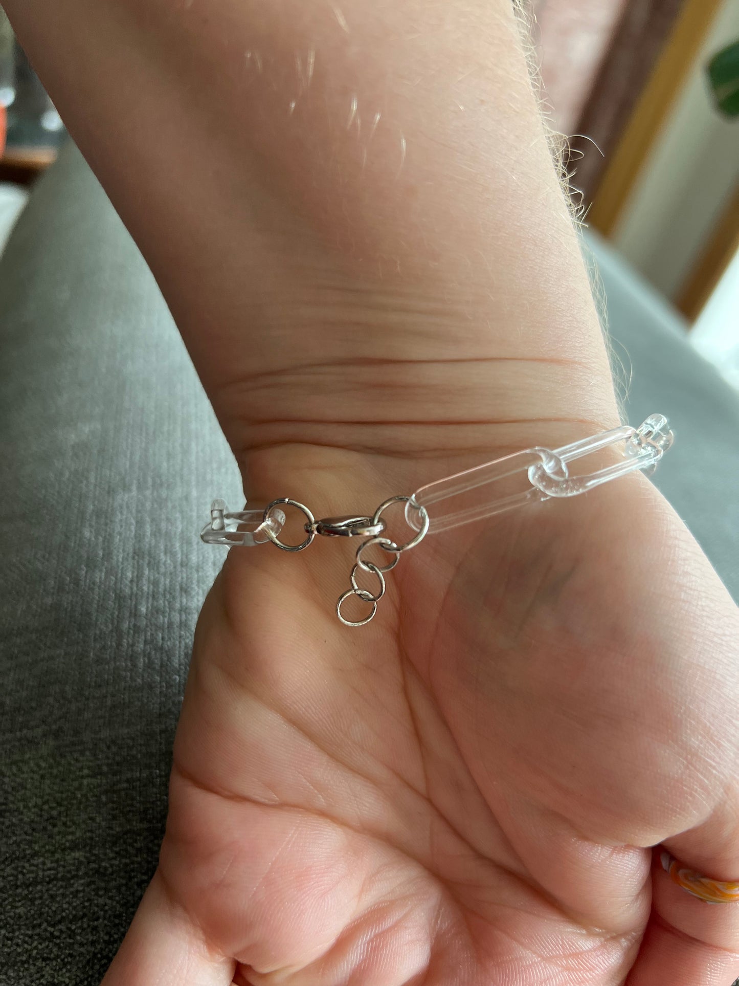 Glass Chain Bracelet