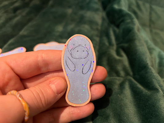 Blushing Manatee Sticker