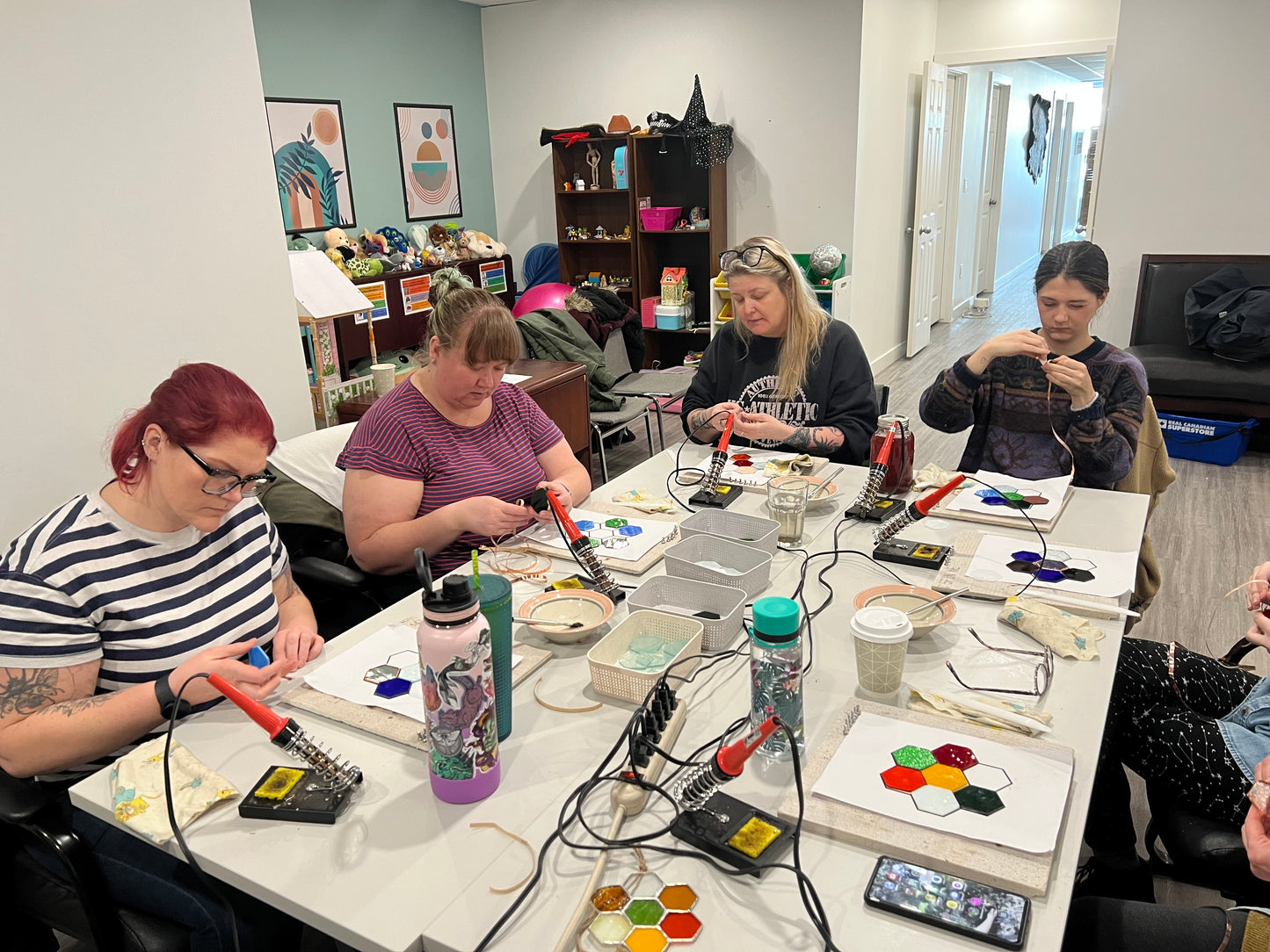 Fundraiser Pop-Up Stained Glass Flower Class at the YWCA