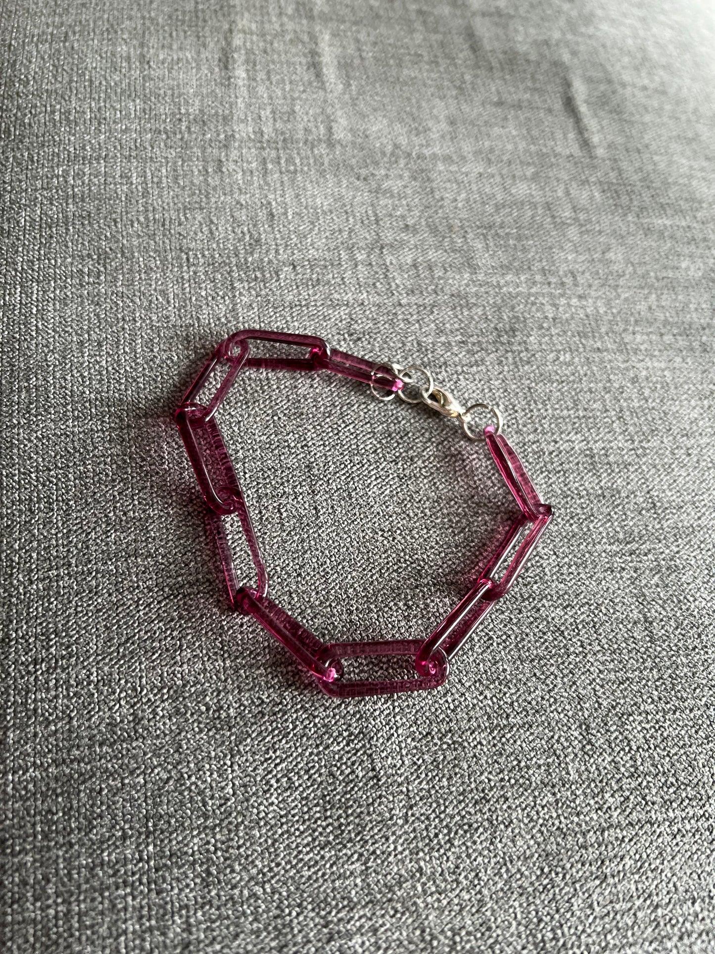 Glass Chain Bracelet