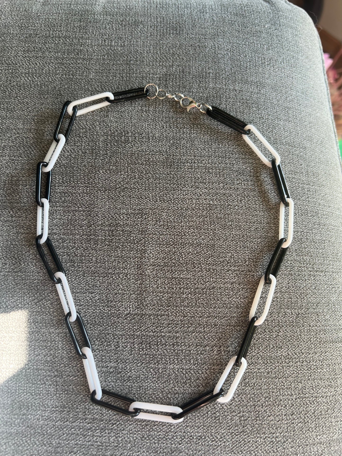 Glass chain necklace