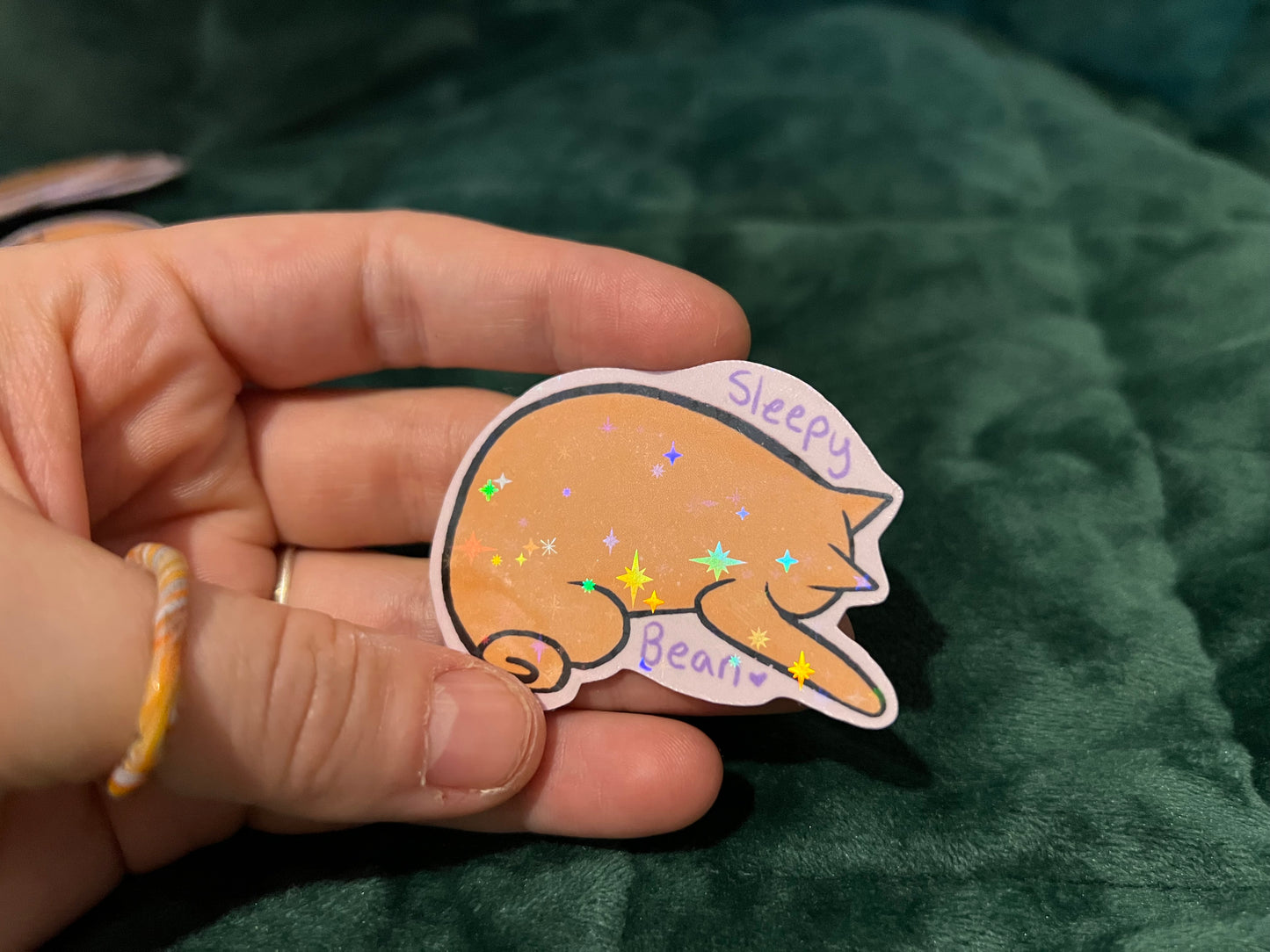 Sleepy Bean Sticker