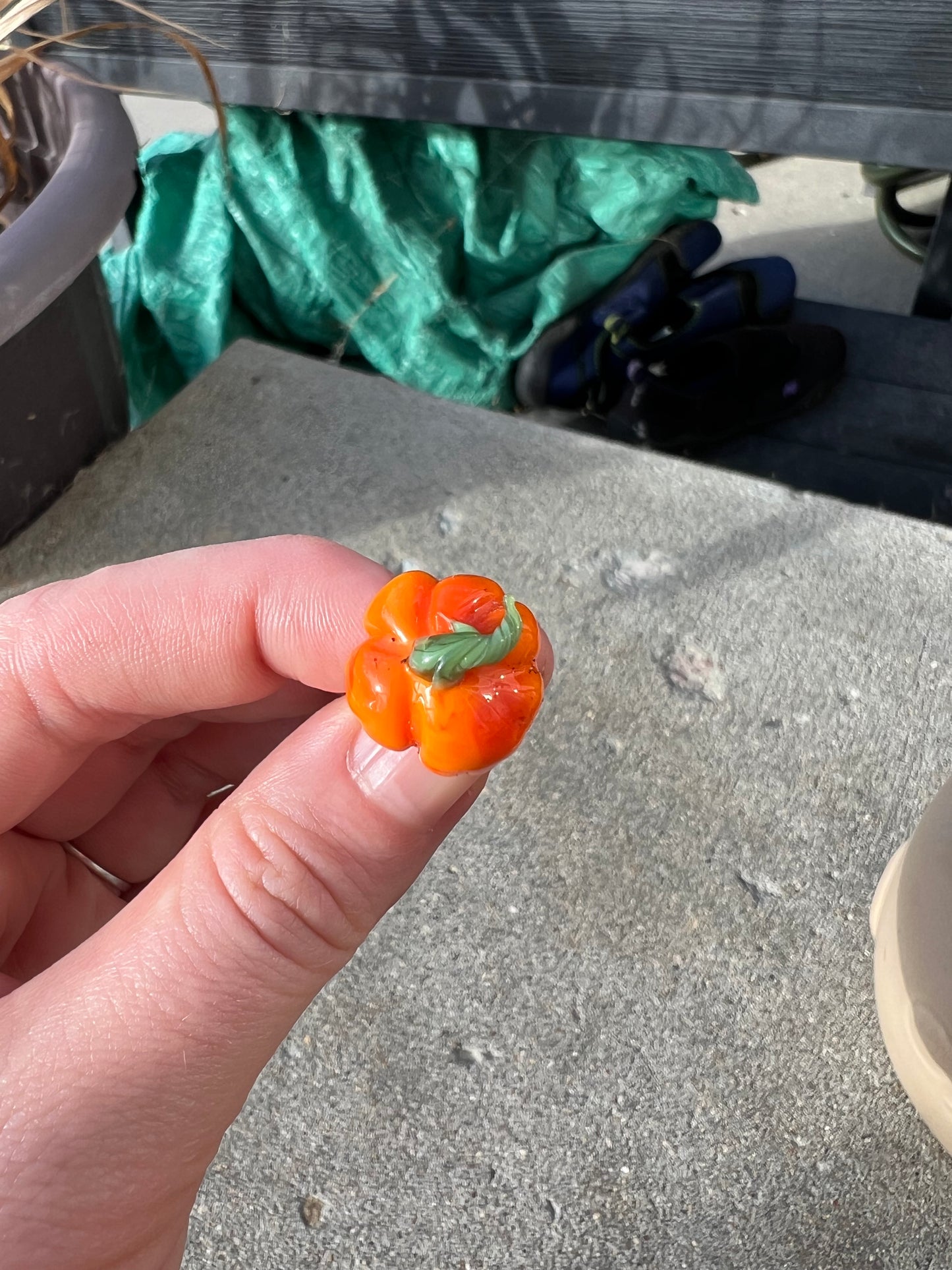 Pumpkin short plant stake