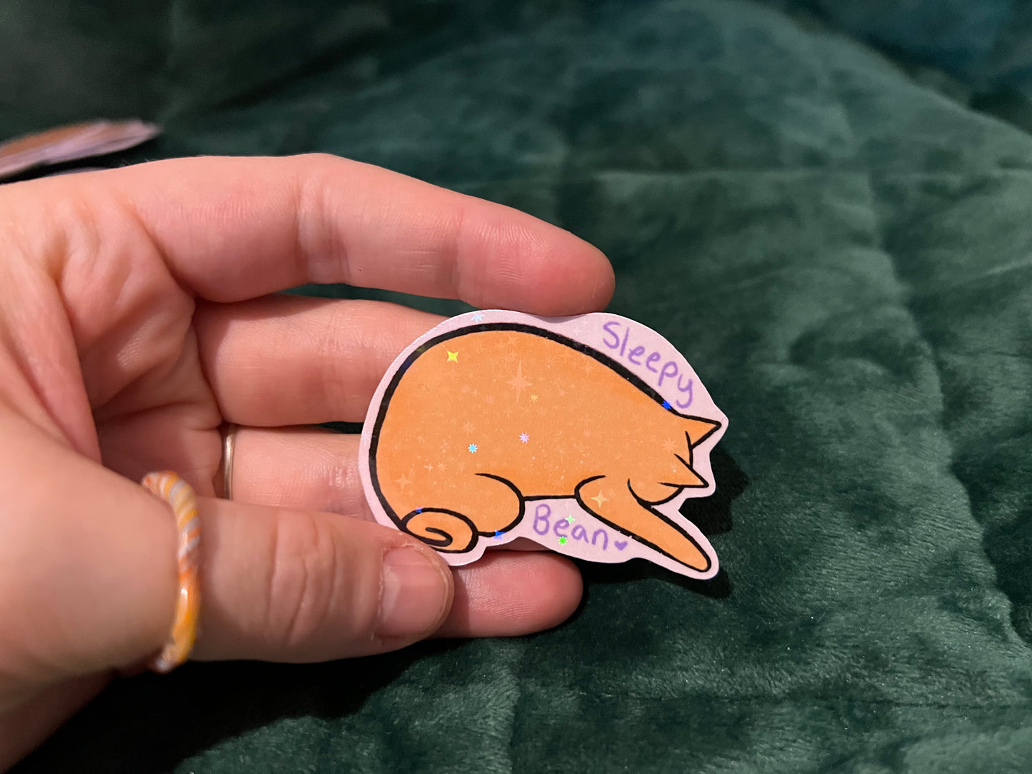 Sleepy Bean Sticker