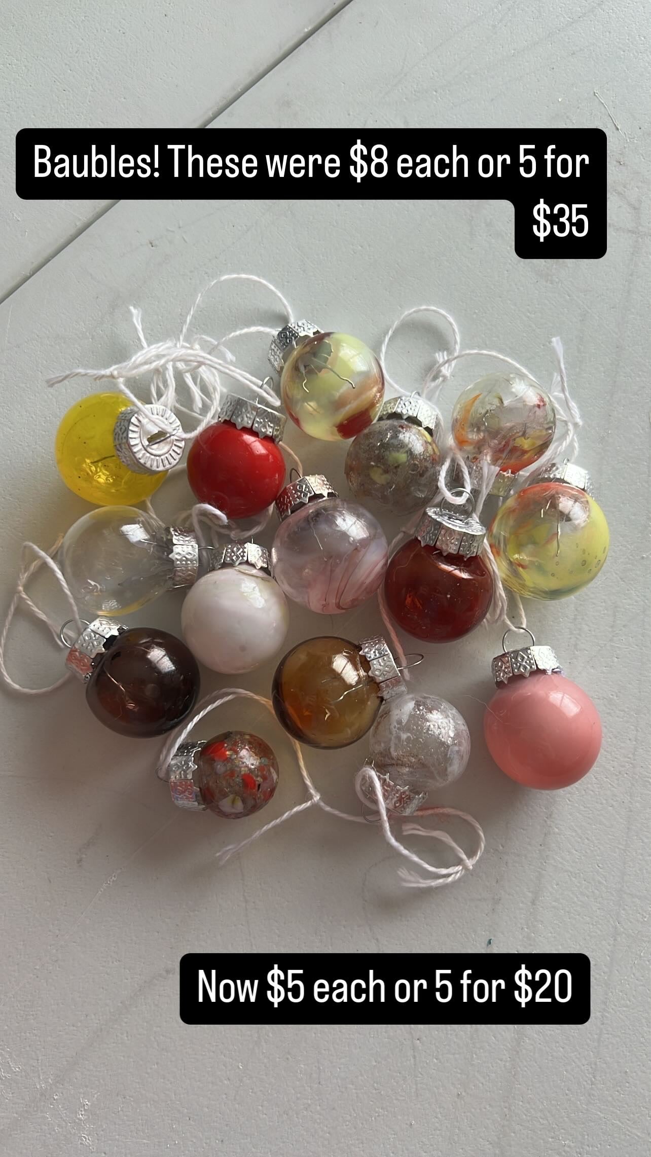 Mini Glass Bauble