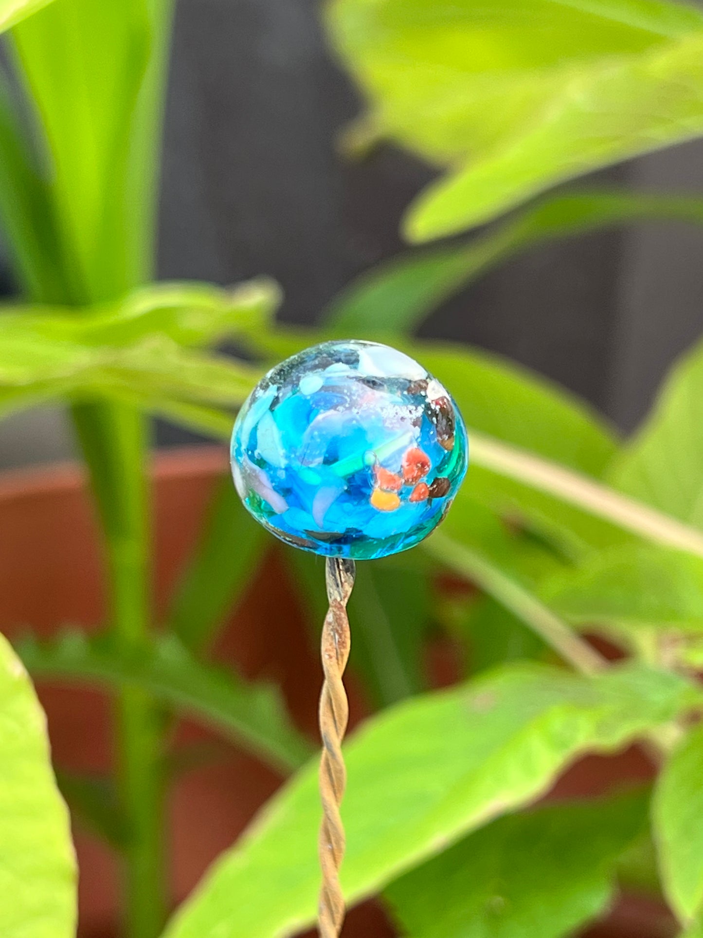 Long Lampwork Plant Stake