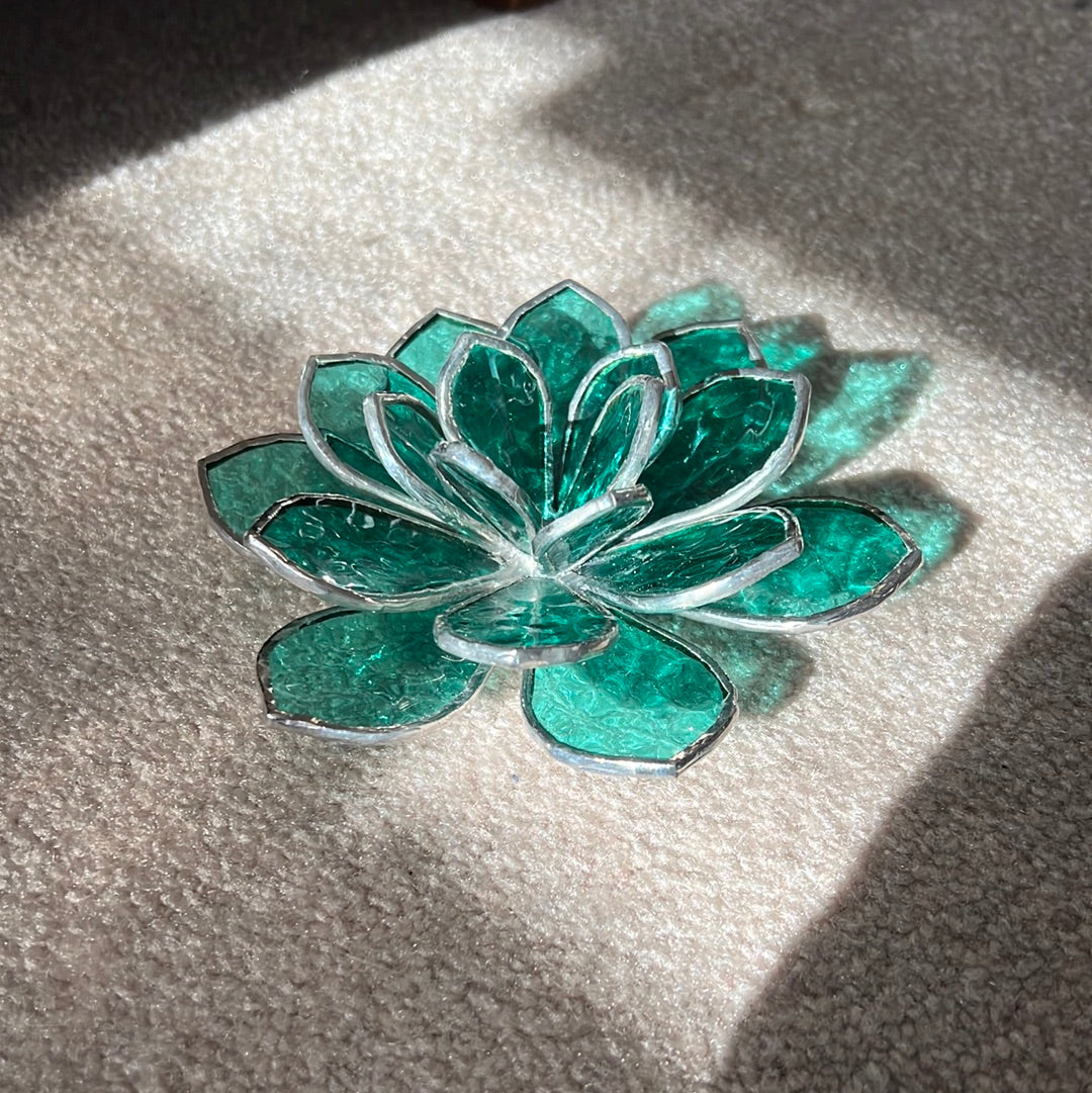 3D Stained Glass Succulent - large