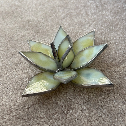 3D Stained Glass Succulent- medium