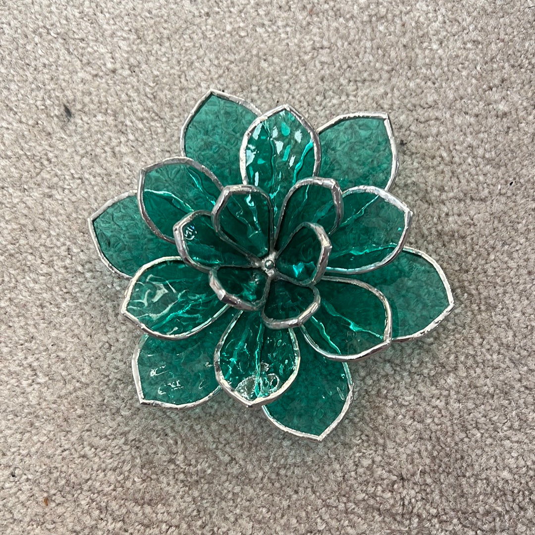 3D Stained Glass Succulent - large