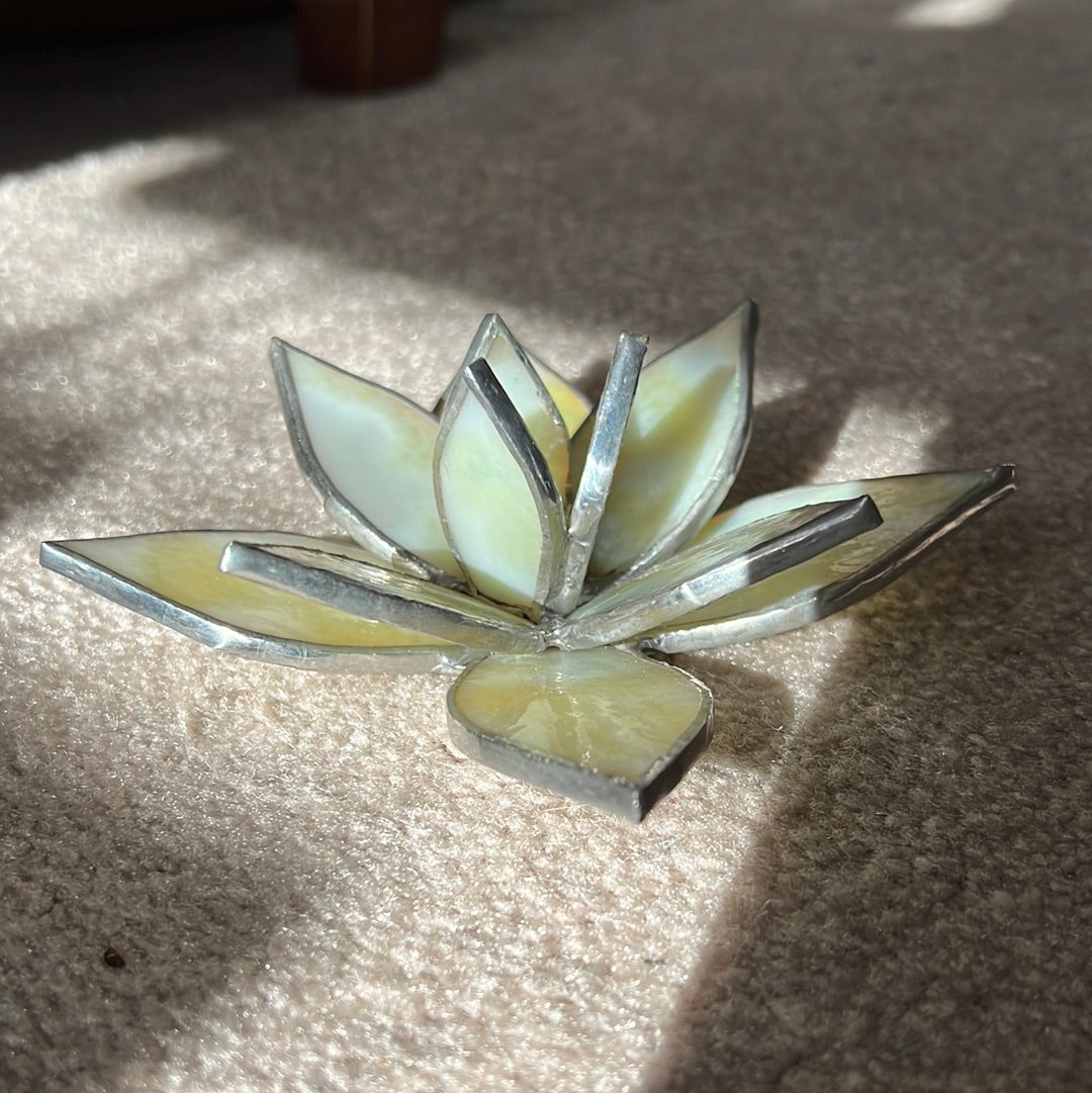 3D Stained Glass Succulent- medium