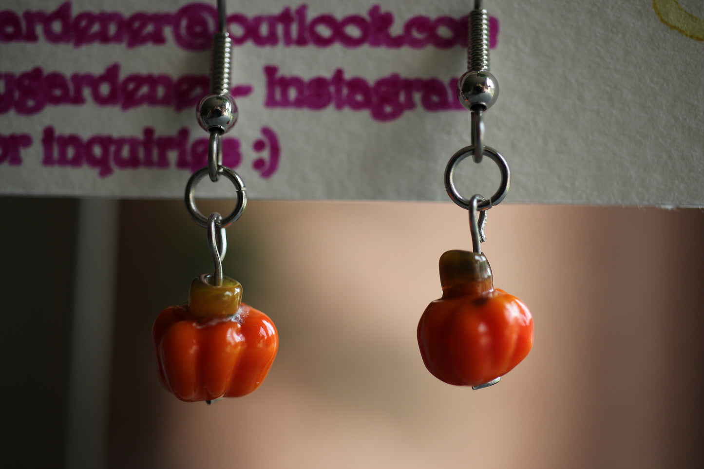 Pumpkin Earrings