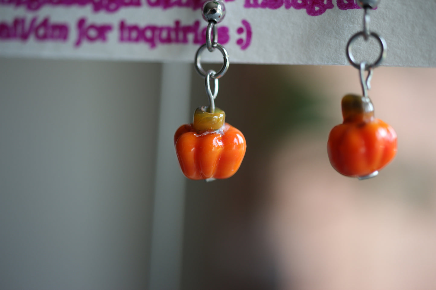 Pumpkin Earrings