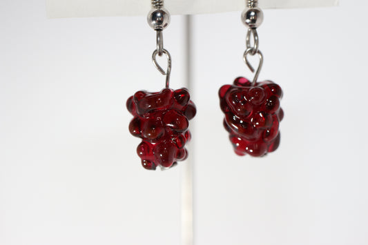 Raspberry Earrings