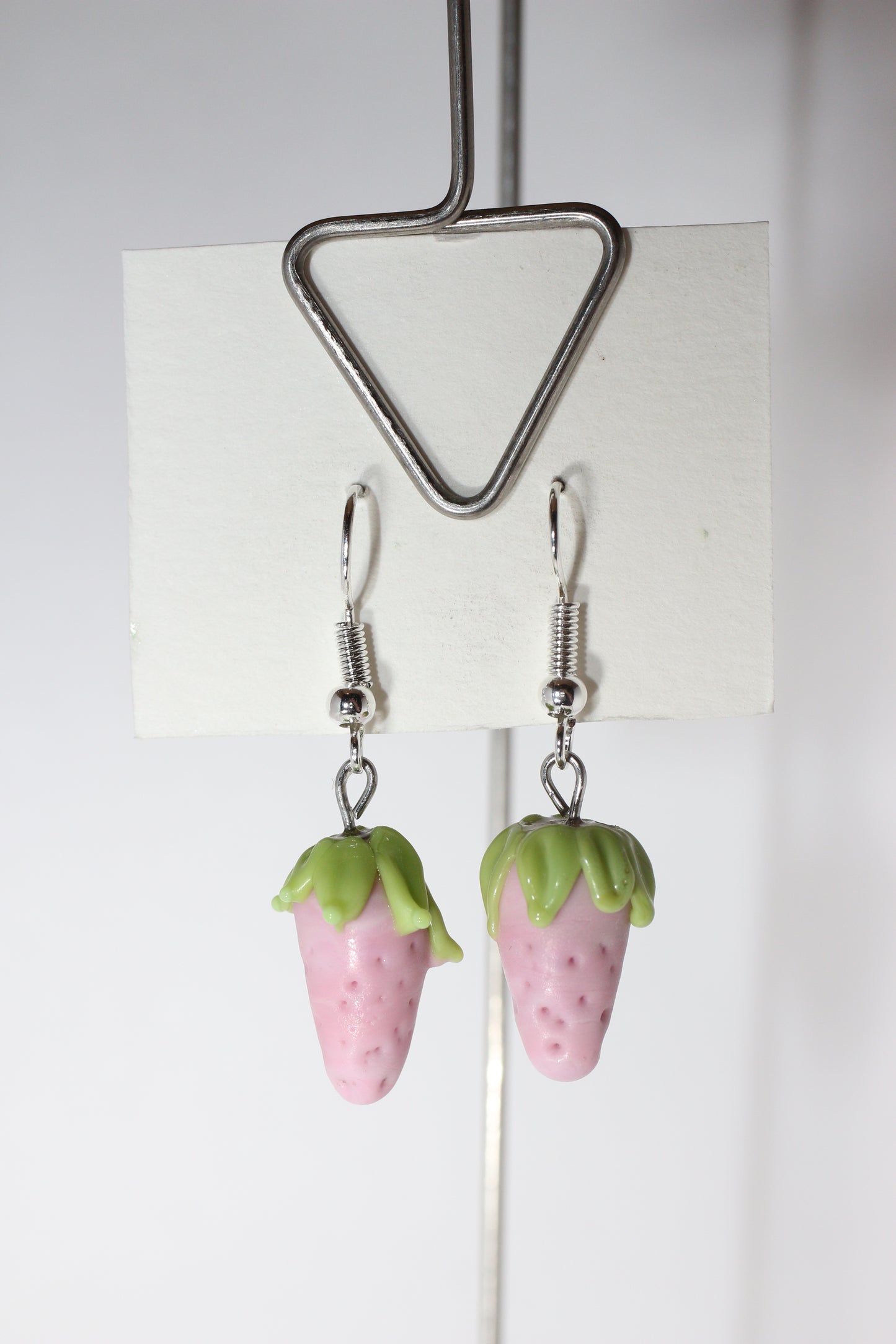 Pink Strawberry Earrings