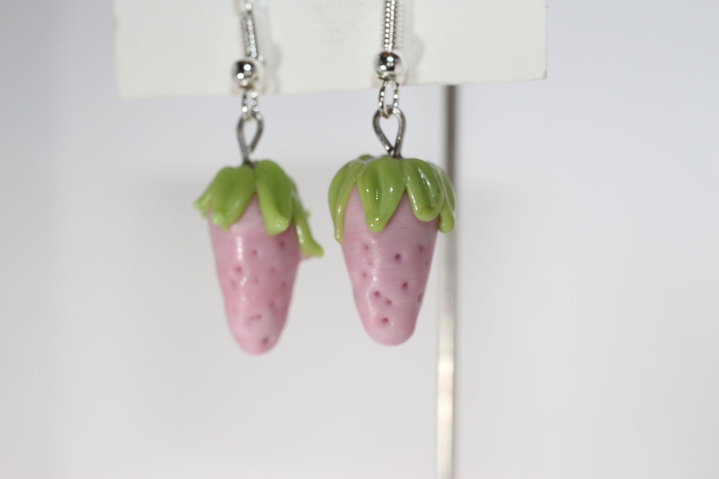 Pink Strawberry Earrings