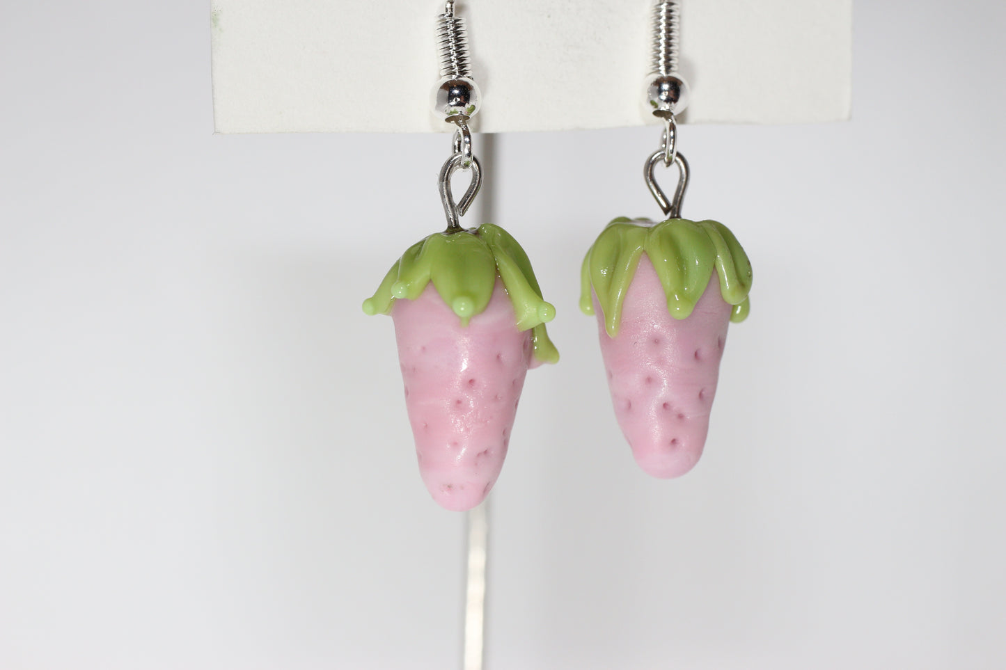 Pink Strawberry Earrings