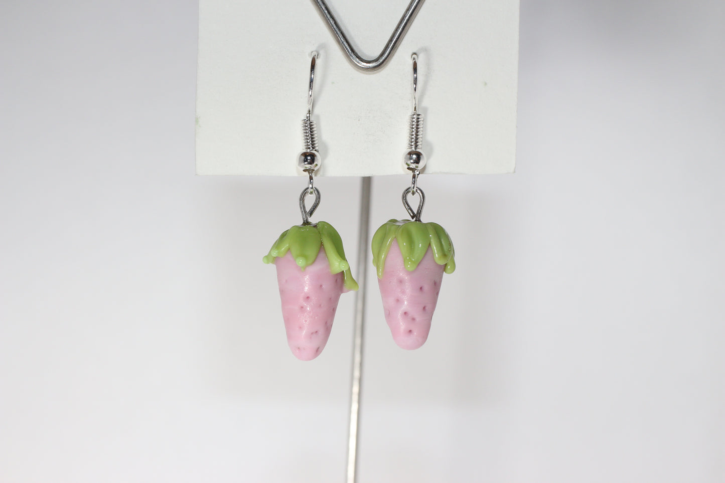 Pink Strawberry Earrings